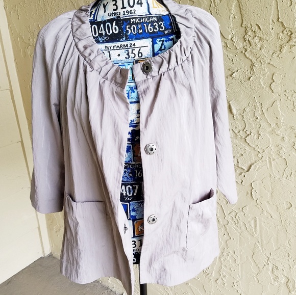 Simply Vera Wang 3/4 Sleeve Lightweight Jacket - Picture 3 of 5